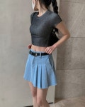 하몽 Crop half T (2colors)