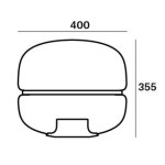 브로키스 마카롱 M PC1039 스모크 grey / Onyx 화이트 Brokis Macaron M PC1039 Smoke grey / Onyx white 02415 - 해브어 브로키스... 