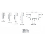보버 Skybell Catenary S/5L/10 디머블/디밍 0/1-10V/Dali/Push heights 45/55/65cm Ebony 블랙 Bover Skybell Catenary S/5L/10... 
