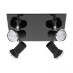 EGLO Tamara 1 4L GU10 Spot 크롬 / 블랙 Eglo Tamara 1 4L GU10 Spot Chrome / Black 09055 - 해브어 EGLO Tamara 1 4L GU10 Spot... 