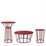 PETITE FRITURE 쁘띠 프리튀르 Hollo 사이드 테이블 burgundy... FRITURE 쁘띠 프리튀르 Hollo 사이드 테이블 burgundy PUM0140409
