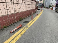 중화길 5 근처 주차규제봉 재정비의 건 - 열린시장실 중화길 5 근처 주차규제봉 재정비의 건