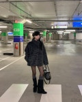 하이클래식 모카벨 하이넥 단추 포켓 무스탕안감 플러피 푸들 퍼 F/W 하프 코트