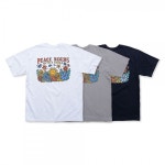 BIG WAVE-[빅웨이브] PEACE BEGINS SMILE T-SHIRT (3COLOR) - 홀라인 [빅웨이브] PEACE BEGINS SMILE T-SHIRT (3COLOR)