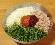 Home Cuisine - 참치 생야채 비빔밥, 명이비빔밥