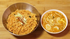 Home Cuisine - 영도 골목분식 비빔라면 만들기