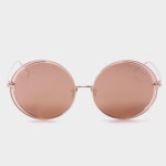 [린다페로우선글라스] LFL933 7 (24K Rose Gold Mirror) 로즈골드미러 (LINDA FARROW) - 핫선글라스 [린다페로우선글라스] LFL933... 