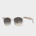 레이벤 선글라스 RB4379D 6598 11 Transparent (Grey Gradient)... RB4379D 6598 11 Transparent (Grey Gradient) 55사이즈 사각 뿔테 선글라스