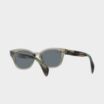 레이벤 선글라스 RB0880SF 6635 3R Transparent Green (Dark Blue Polar Lens) 53사이즈 여자 남자 패션 뿔테 캣아이선글라스 RayBan... 