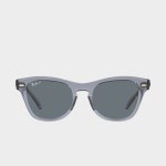 레이벤 선글라스 RB0707SF 6641 3R Transparent Grey (Dark Blue Polar Lens) 53사이즈 여자 남자 패션 뿔테 캣아이선글라스 RayBan... 