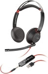 大特価安い Poly Blackwire C5220 有線 両耳 ヘッドセット ブームマイ tfBai-m62166046513 大人気HOT