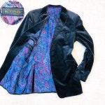 超激安安い 極美品 ペイズリー柄 56 3L 2XL sV7W4-m76953006183 エトロ テーラードジャケット ベロア 爆買い新作