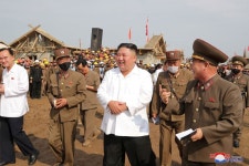 North Koreas Kim inspects reconstruction in flood-hit area - state media KCNA By Reuters