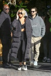 Khloe Kardashian flaunts her midriff as she grabs coffee with Scott Disick while filming KUWTK | Daily Mail Online Khloe... 