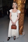 Lucy Boynton exudes elegance in a delicate white satin dress at Paris Fashion Week  | Daily Mail Online Lucy Boynton exudes... 