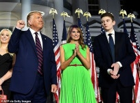 Barron Trump thought his dad was too tough on Biden at first presidential debate, new book claims | Daily Mail Online Barron... 