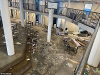 Shocking images show aftermath of six-hour stand-off between inmates and guards at MA prison | Daily Mail Online Result of six... 