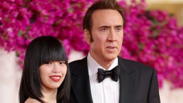 Oscars 2024: Nicolas Cage walks red carpet with wife No. 5 Riko Shibata... who is half his age | Daily Mail Online Oscars 2024... 