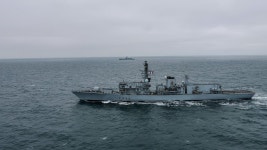 Royal Navy destroyer tracks Russian ships in the Channel as Keir Starmer says Kyiv is on an irreversible path to joining NATO... 