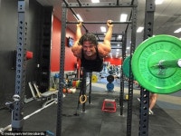 Tim Robards is back in the gym as he reveals he lost five kilos on Im A Celebrity... Get Me Out Of Here Tim Robards is... 