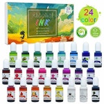 Alcohol Ink Set - 24 Vibrant Colours Alcohol-Based Ink for Resin Petri Dish Maki 비드바이코리아 - 해외 전문 경매대행...