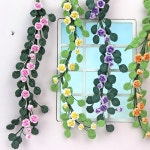 Scale Dolls House Miniatures 1:12 Rose Vine Tvine Flower Clay Pink Market Decor - 비드바이코리아 - 일본 해외경매·구매대행... 