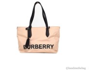 Burberry Small Rose Beige Logo Branded Econyl Nylon Tote Shoulder Handbag Purse | eBay Burberry Small Rose Beige Logo Branded... 