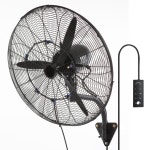 Uimoso Wall Mount Fan 24 Misting Fan Oscillating Metal Fan Waterproof 3 Speed - 비드바이코리아 - 일본 해외경매·구매대행... 