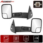 Side View Mirrors Power Heated Smooth Black with Puddle Pair For 00-02 Chevy GMC - 비드바이코리아 - 일본 해외경매·구매대행... 