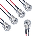 5X Black M4 12mm Waterproof Momentary ON/OFF Push Button Round SPST Switch - 비드바이코리아 - 일본 해외경매·구매대행... 