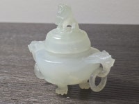 G1599: Chinese Three colors glaze Beast sculpture INCENSE BURNER Tea Ceremony - 비드바이코리아 - 일본 해외경매·구매대행... 