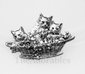 1pcscats Vintage Antique Silver 40x27mm B10-1 - Etsy