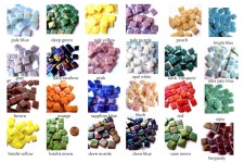 75 Mosaic Tiles Iridescent Tiles Square Mosaic Tiles Square - Etsy