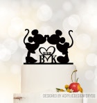 Custom Wedding Cake Toppermickey & Minnie Cake Topper With - Etsy