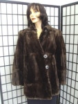 Scrap Item: Brown Sheared Muskrat Fur Jacket Coat Women Woman Arts & Crafts - Etsy