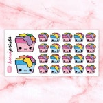 A490  LAUNDRY BASKET Stickers  Repositionable daily planner | Etsy