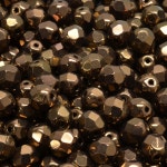 25 Pcs 6mm Firepolished Round Czech Glass Beads metallic - Etsy