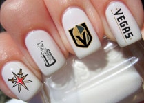 Golden Knights Nail Decals Set of 28 A1368 - Etsy