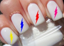 53 Lightening Bolt Nail Decals A1358 - Etsy