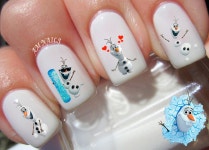 54 Olaf Nail Decals A1215 - Etsy