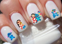 64 Lilo and Stitch Nail Decals A1218 - Etsy