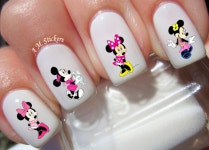 48 Minnie Mouse Nail Decals A1235 - Etsy