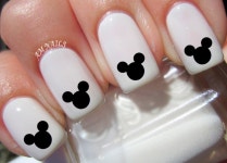 36 Mickey Mouse Ears Nail Decals A1213 - Etsy 36 Mickey Mouse Ears Nail Decals  A1213 - Etsy