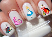 43 Alice in Wonderland Nail Decal A1259 - Etsy