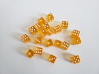 Vintage Dice Yellow Colored Transparent Dice Extra Board - Etsy