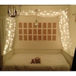 Bed Canopy Bed Curtains With Lights All Bed Sizes - Etsy