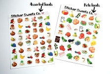 Assorted Food Sheet Planner Stickers - Etsy