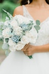 White & Dusty Blue Wooden Flowers Sola Flower Bouquet - Etsy White & Dusty Blue  Wooden Flowers  Sola Flower Bouquet  - Etsy
