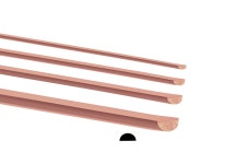 Adornville® Copper Half Round Wire Coils 99.9% Pure 2 5 10 20 40 or 60ft Gauges 6 8 10 12 14 16 18 20 Dead Soft Bare USA Made... 