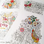 Mixed Coloring Book Page Art PDF - Etsy